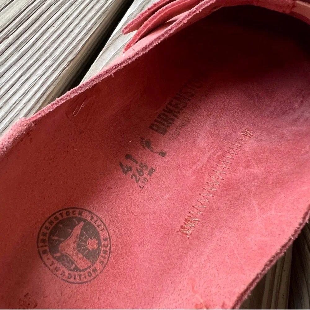 Birkenstock Buckley Clog pink clay 41 US size 10 - 10.5 nearly new - Picture 7 of 8